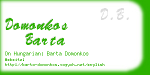 domonkos barta business card